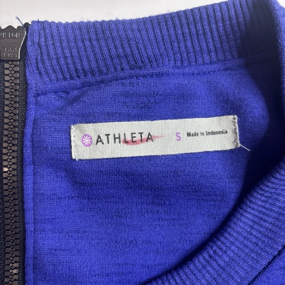 Athleta En Route Fit And Flare Dress Blue/Purple Size Small Women's